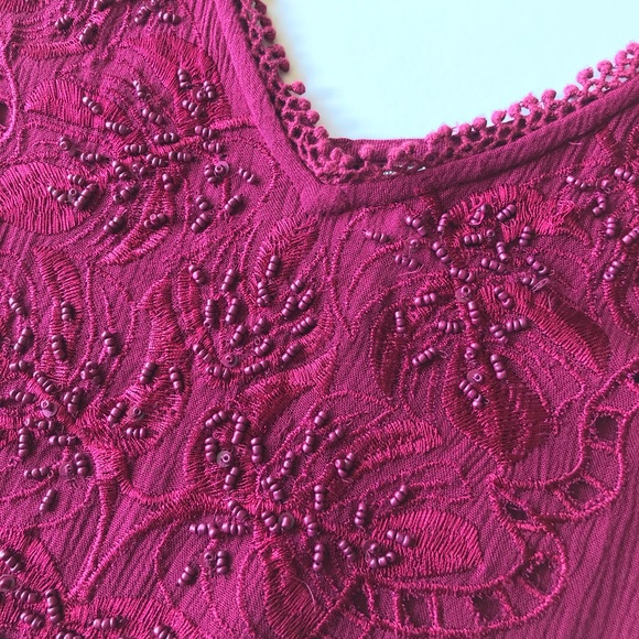 NEW Free People Embellished Slip Dress Beaded - Picture 7 of 8